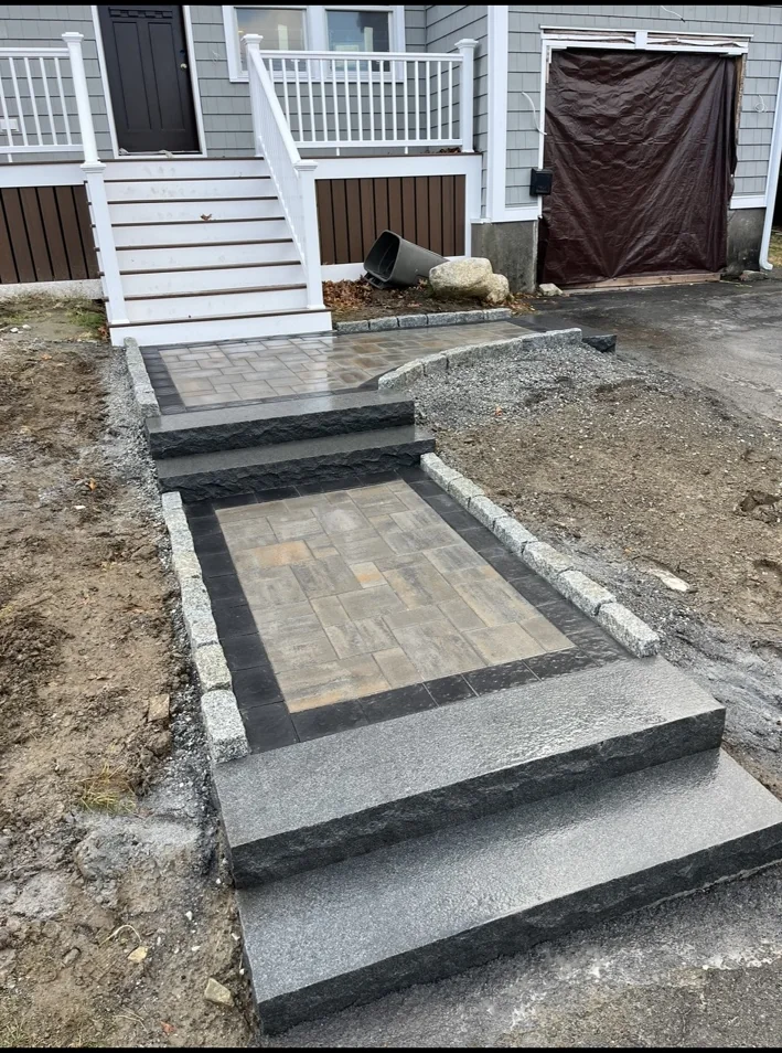 Front entry paver steps
